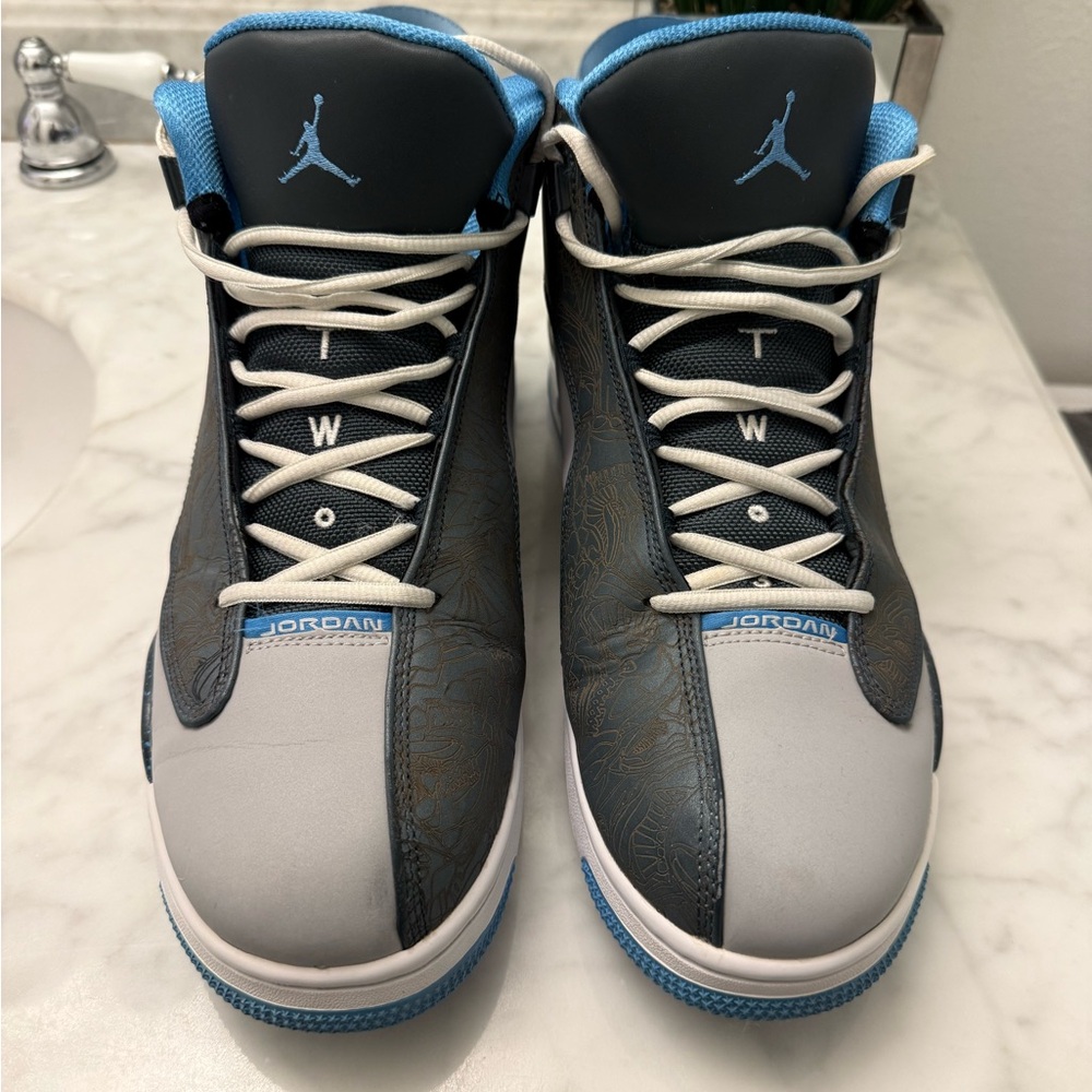 Nike Air Jordan Dub Zero Wolf Grey 2014 Men’s Size 12 Blue Custom 311046-007